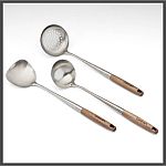 Cuisinart 3pc Wok Tool Set with Acacia Handles $13.59