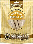 20 Count Better Belly Originals Small Rolls, Dog Chews $2.34