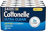 24 Family Mega Rolls Cottonelle Ultra Clean Toilet Paper $14
