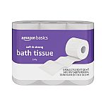 6-Count Amazon Basics 2-Ply Toilet Paper Soft and Strong Ultra Rolls $4.97
