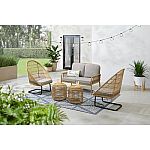 Hampton Bay Sierra Creek 5-Piece Patio Seating Set $279