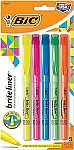 5-Count BIC Brite Liner Chisel Tip Highlighter $1.63