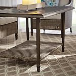 Hampton Bay Windsor Brown Steel Outdoor Coffee Table $60 + Free Shipping