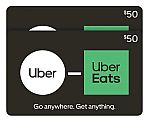$100 Uber/Uber Eats Gift Card $75