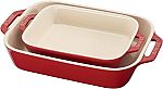 Staub Ceramic 2-Pc Rectangular Baking Dish Set $30 (New TikTok App accounts)