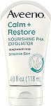 Aveeno Calm + Restore Nourishing PHA Facial Exfoliator Daily for Sensitive Skin $7