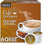 60-Ct Cafe Escapes Chai Latte Keurig Single-Serve K-Cup Pods $21.41