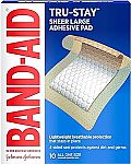 10 ct Band-Aid Brand Tru-Stay Adhesive Pads $2.78 and more