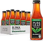 12-Pack 18.5-Oz Pure Leaf Real Brewed Tea (Unsweetened) $11