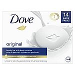 14-Count Dove Beauty Soap Bars w/ Moisturizing Cream (Original) $10.99