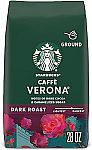 28-Oz Starbucks Dark Roast Ground Coffee (Caffè Verona) $7.73