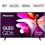 65" Hisense 65QD65NF QD6 Series 4K UHD HDR Smart QLED TV $350