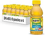 24 Count Mott's 100% Apple White Grape Juice, 8 Fl Oz Bottles $9.60