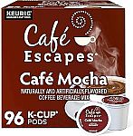 96-Count Café Escapes Keurig Single-Serve K-Cup Pods (Café Mocha) $33.24