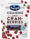 12 Ounce Ocean Spray Craisins, Dried Cranberries $2.60