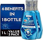 2 x 1L Crest Pro-Health Advanced Mouthwash $7.97 + $0.40 Amazon Credit