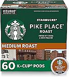 120-Count Starbucks K-Cup Medium Roast Coffee Pods $37