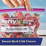 78-Count Hefty Slider Plastic Food Storage Bags (Quart) $6.64