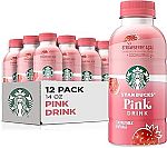12-packs Starbucks Pink Drink, Strawberry Acai with Coconut Milk, 14oz Bottles $26.71