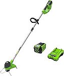 Greenworks 40V 12" Cordless String Trimmer, 2.0Ah Battery $89