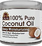 OKAY 100% COCONUT OIL for HAIR and SKIN in JAR 6oz $4.75