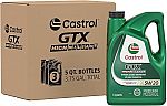 3-Pk 5-Qt Castrol GTX High Mileage 5W-20 Synthetic Blend Motor Oil $48