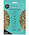 5.5-Oz Wonderful Pistachios No Shells (Sea Salt & Vinegar) $3.69