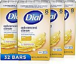 32-Pack 4-Oz Dial Antibacterial Deodorant Bar Soap $17
