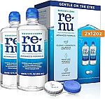 2-Pack 12oz Bausch + Lomb ReNu Contact Lens Solution $8.20