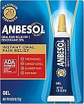 0.33 Oz Anbesol Maximum Strength Oral Pain Relief Gel $4.72