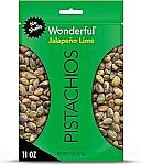 11 Oz Wonderful Pistachios No Shells, Jalapeño Lime $6.75