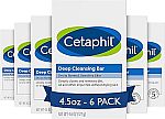 6-pack 4.5oz Cetaphil Deep Cleansing  Bar Soap $10.37