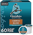 60 Count Caribou Coffee Caribou Blend Keurig Single-Serve K-Cup Pod $18
