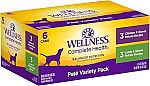 6-Pk Wellness Wet Canned Dog Food 12.5Oz Can $14.29