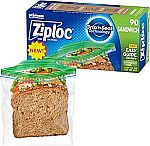 90-Count Ziploc Sandwich Bags $2.23