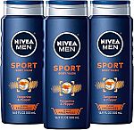3-Pack 16.9-Oz Nivea Men Sport Body Wash $10.32
