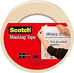 Scotch Masking Tape, 0.70 in x 54.6 yd $2.84