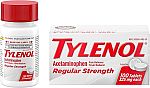 100-Count Tylenol Regular Strength Tablets $3.55