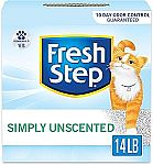 14 lbs Fresh Step Clumping Cat Litter (Unscented) $4.84