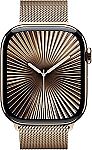 Apple Watch Series 10 [GPS + Cellular 46mm] with Titanium Case with Milanese Loop $369.91