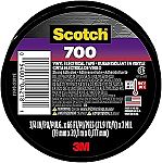 Scotch Vinyl 700 Electrical Tape, 1 Roll, Black, 3/4-in x 66-ft $1.90