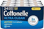 24-Count Cottonelle Ultra CleanCare Family Mega Roll Toilet Paper $21