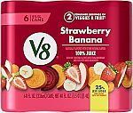 6-Pack 8-Oz V8 100% Juice (Strawberry Banana) $3.51
