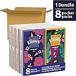 8-Pack 10-Count Kleenex On-The-Go Facial Tissues $1.86