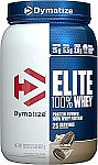 32-Oz Dymatize Elite 100% Whey Protein Powder (Cookies & Cream) $19