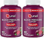 2-pack 60 Count Qunol Blood Pressure Support, 3 in 1 Beets + CoQ10 + Grape Seed Extract $16.40