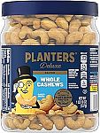26-Oz Planters Whole Cashews Sea Salt $12.88