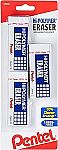 3-pack Pentel Hi-Polymer Large Block Eraser $1.99