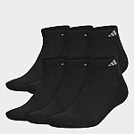 6-Pairs adidas Men's Athletic Cushioned Low-Cut Socks $8.80 + FS