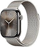 Apple Watch Series 10 [GPS + Cellular 42mm] with Natural Titanium Case with Natural Milanese Loop $579.99